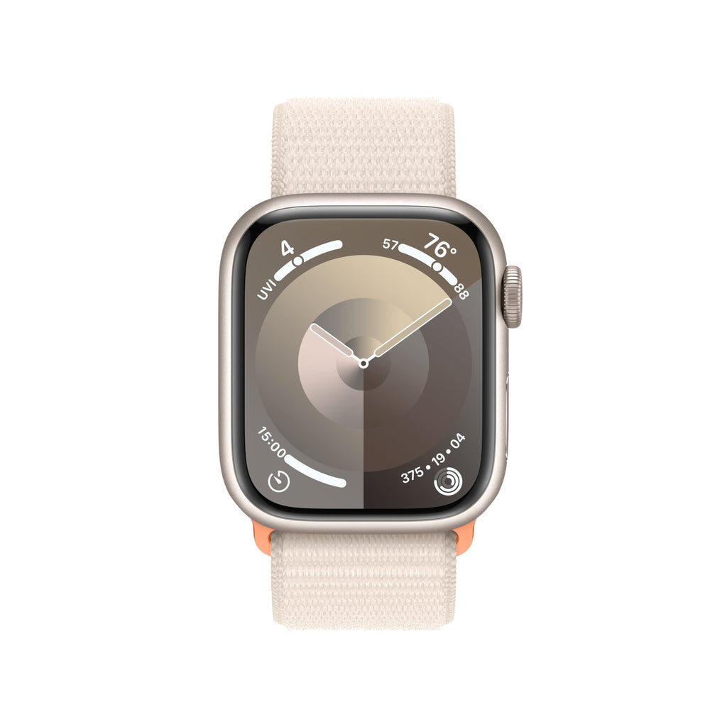Apple Watch Series 9 GPS 41mm Aluminum Case with Starlight Sport Loop - MR8V3LW/A - Image 2