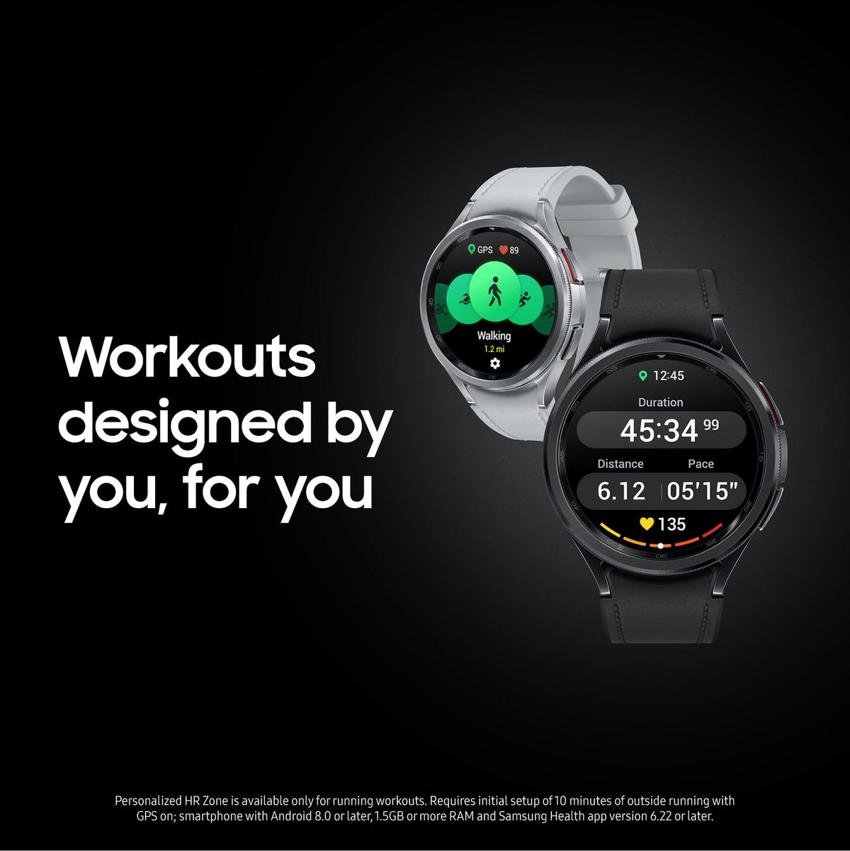 Samsung Galaxy Watch6 Classic Stainless Steel Smartwatch 47mm Bluetooth - Black - SM-R960NZKAXAA - Image 3