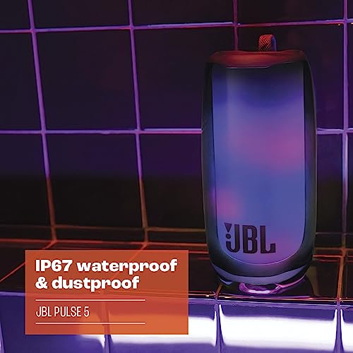 JBL Pulse 5 Waterproof Portable Bluetooth Speaker - JBLPULSE5BLKAM - Image 5