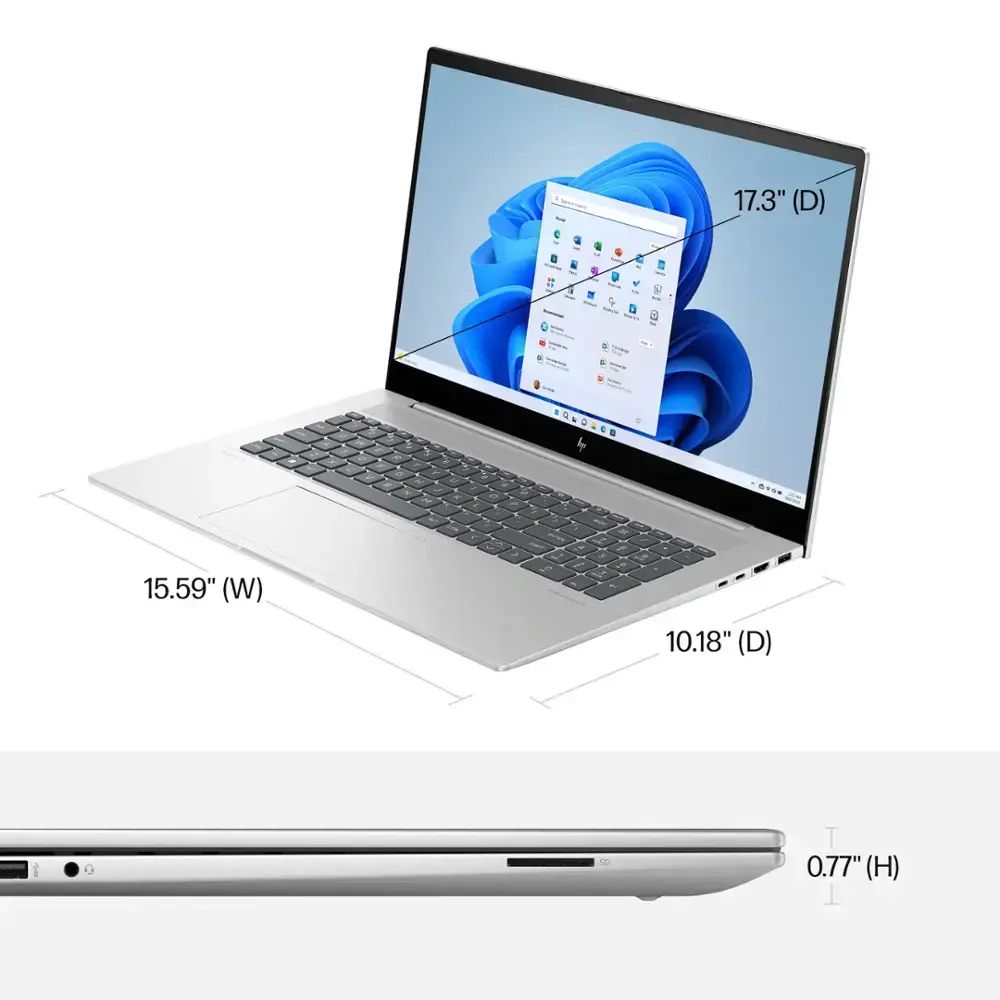 HP Envy - 17.3" FHD Touchscreen - Intel Core i7-13700H - 16GB RAM - 1TB SSD - Natural Silver - 17-cw0023dx - Image 6