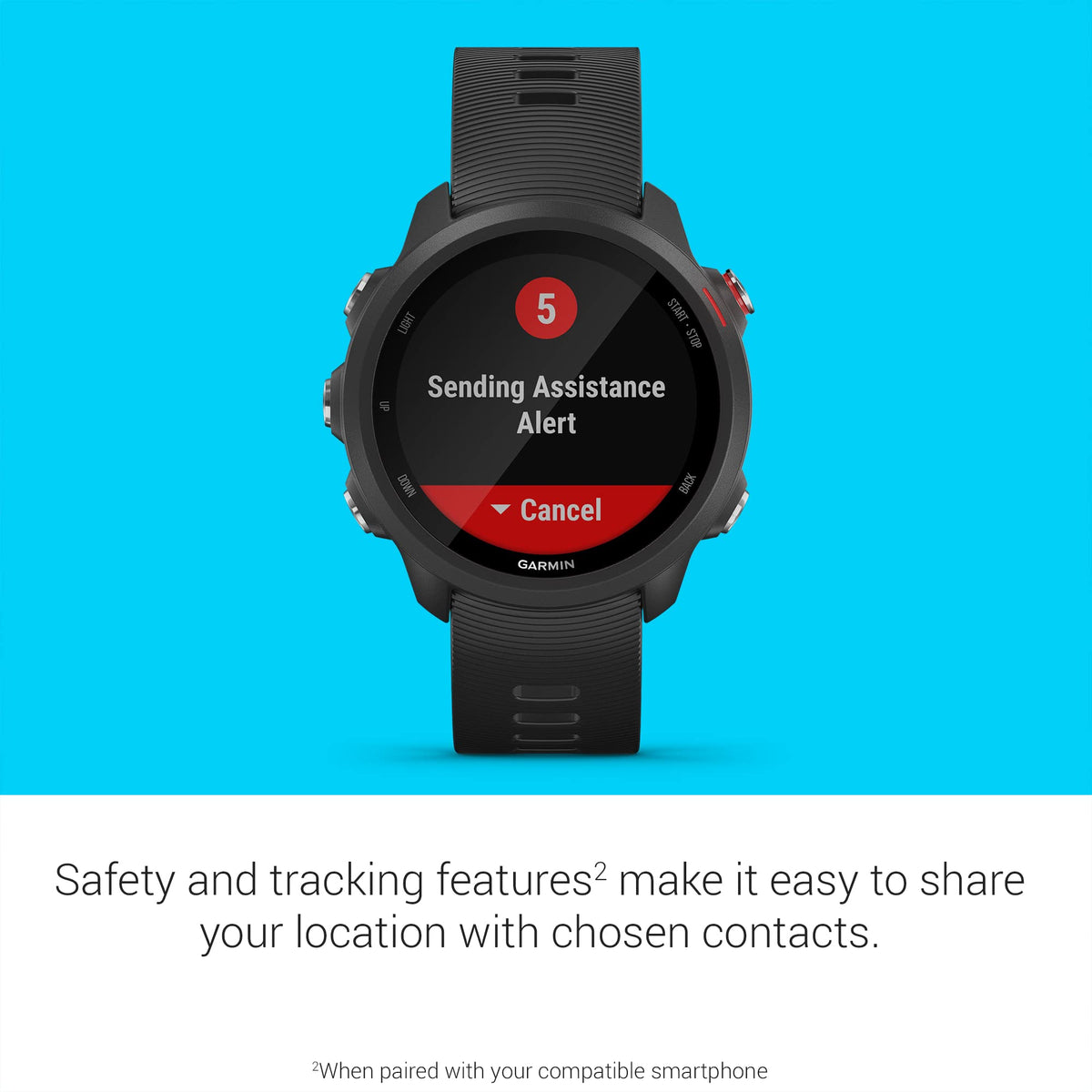 Garmin Forerunner 245 Music GPS Smartwatch - 42mm - Fiber-Reinforced Polymer - Black - 010-02120-20 - Image 7