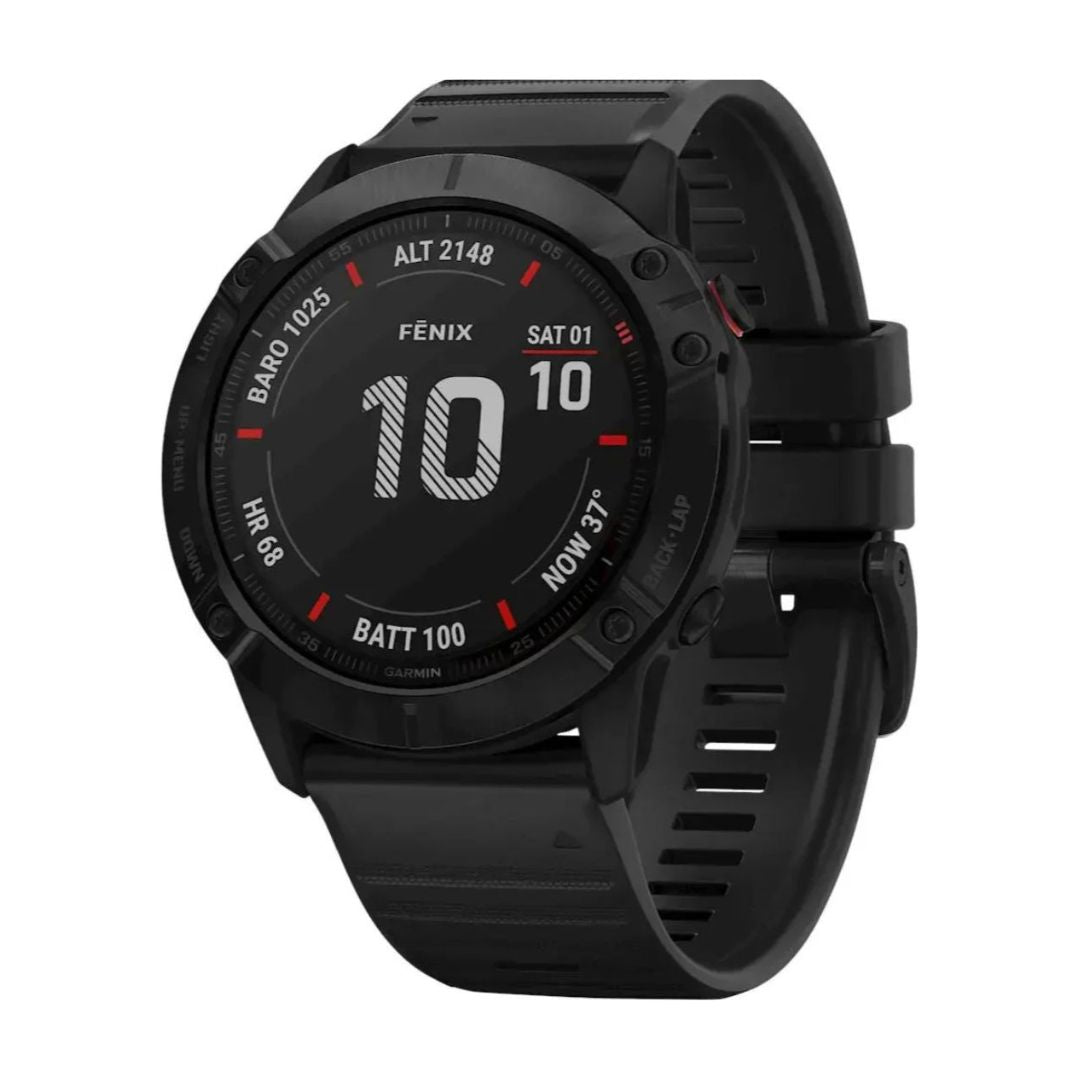 Garmin - fēnix 6X Pro GPS Smartwatch 51mm Fiber-Reinforced Polymer - Black - 010-02157-00