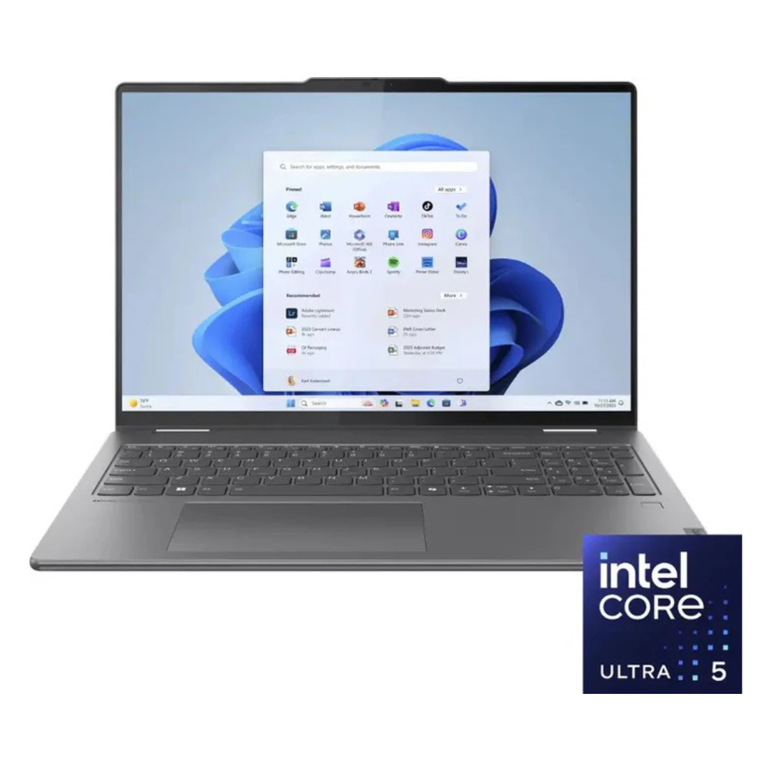 Lenovo Yoga 7i 2-in-1 Laptop - 16" FHD+ - Intel Core Ultra 5 125U - 16GB RAM - Intel NPU - 512GB SSD - Storm Grey