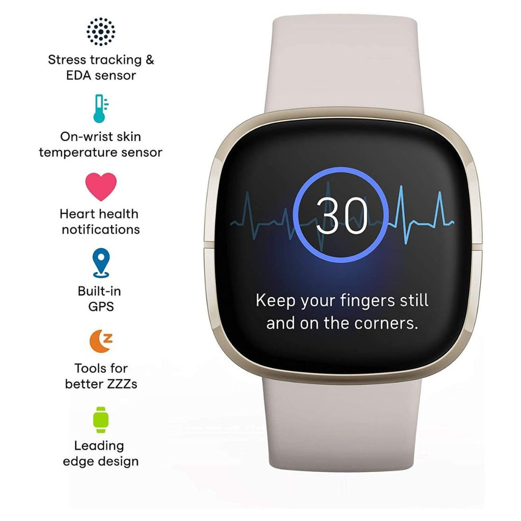 Fitbit Sense Advanced Health Smartwatch – Soft Gold – FB512GLWT - Image 3