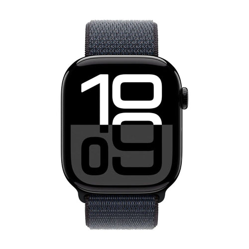 Apple Watch Series 10 (GPS+Cellular) 46mm Jet Black Aluminum Case w/ Ink Sport Loop - MWY53LW/A - Image 2