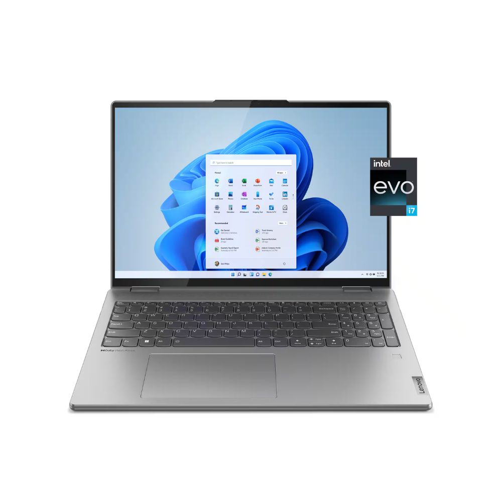 Lenovo Yoga 7i 16" 2.5K Touch 2-in-1 Laptop - Intel Evo Platform - Core i7-1260P - 16GB RAM - 512GB SSD - Arctic Grey