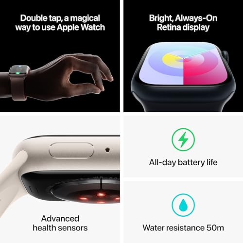 Apple Watch Series 9 GPS + Cellular 41mm Pink Aluminum Case with Light Pink Sport Loop - MRJ13LW/A - Image 5