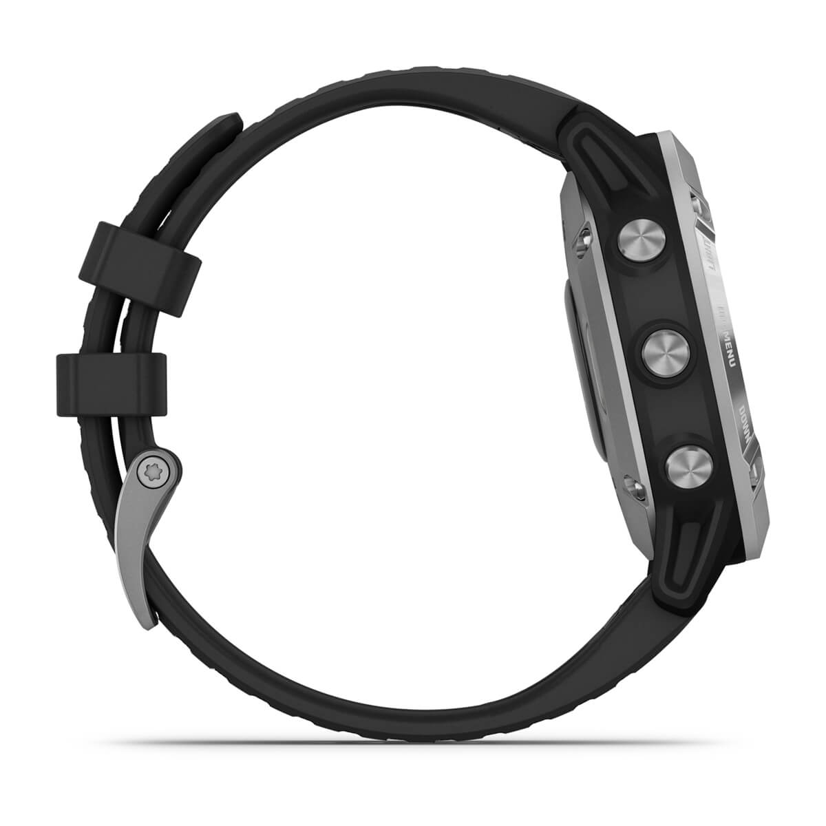 Garmin Fenix 6 Solar 47mm Smart Watch - Silver with Black Band - 010-02410-00 - Image 5