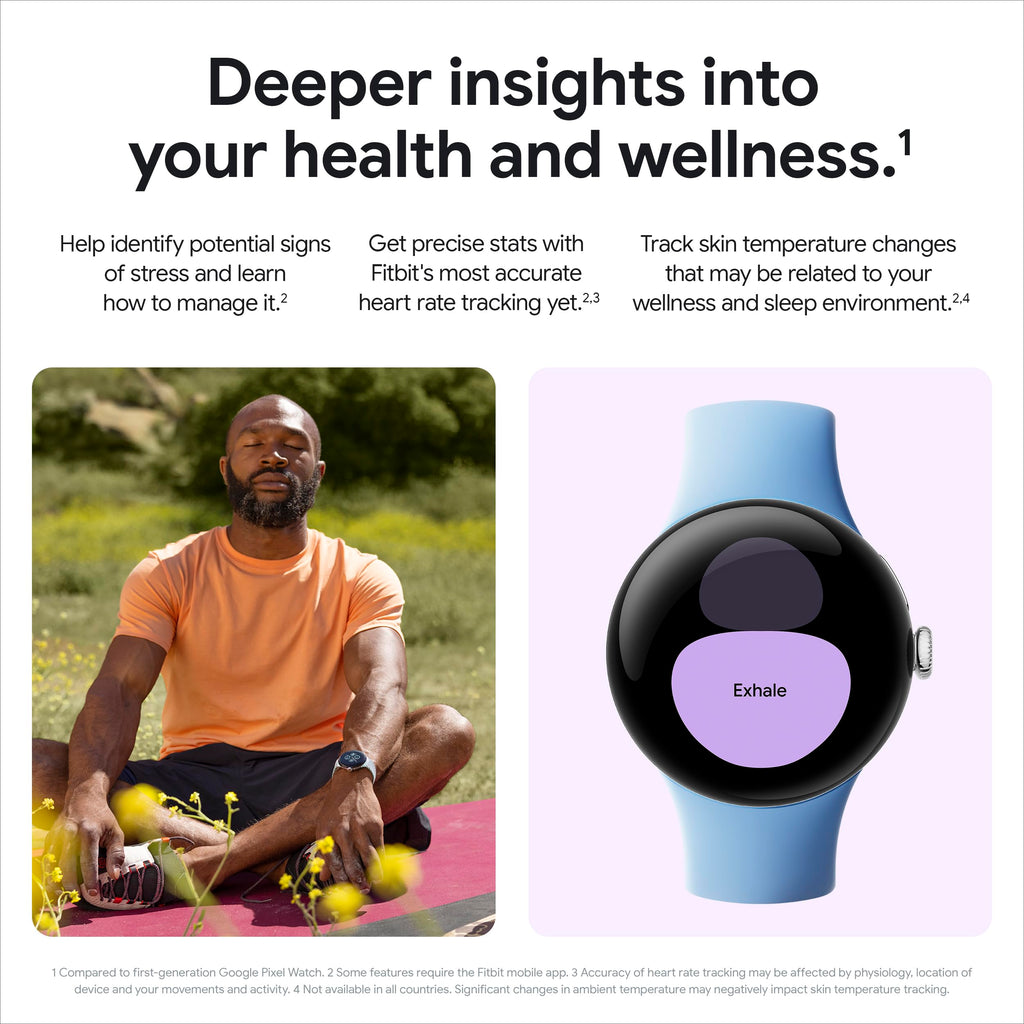 Verizon - Google Pixel Watch 2 41mm Matte Black Aluminum Smartwatch with Obsidian Active Band - Wi-Fi - GA05013-US - Image 5