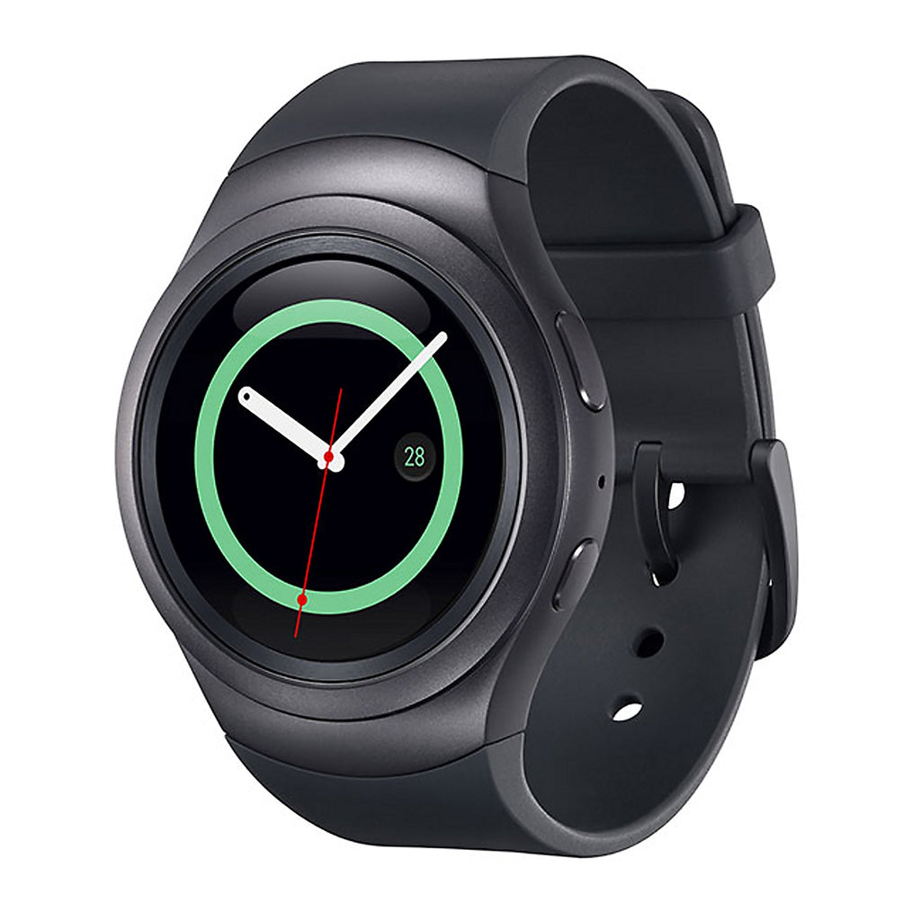 Samsung - Gear S2 Smartwatch 42mm Stainless Steel - Black Elastomer SM-R720 - Image 3