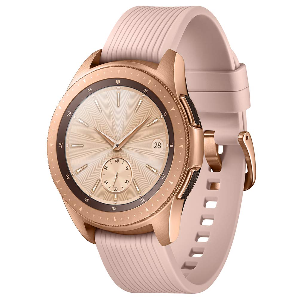 Samsung - Galaxy Watch Smartwatch 42mm Stainless Steel LTE SM-R815UZDAXAR GSM Unlocked - Rose Gold (Renewed)