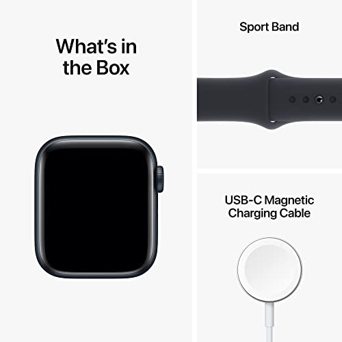 Apple Watch SE 2nd Gen (GPS) 40mm Midnight Aluminum Case with Midnight Sport Band - S/M - MXE73LL/A - Image 6
