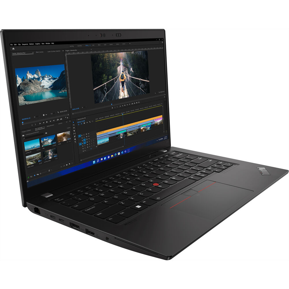 Lenovo - ThinkPad L14 Gen 3 14" FHD Touch-Screen Laptop - AMD Ryzen 5 PRO 5675U - 16GB RAM - 512GB SSD - Black - Image 4