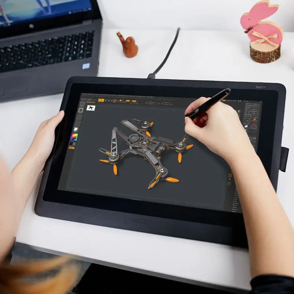 Wacom - Cintiq 16 Creative Pen Display Drawing Tablet - Black - DTK1660K0A - Image 10