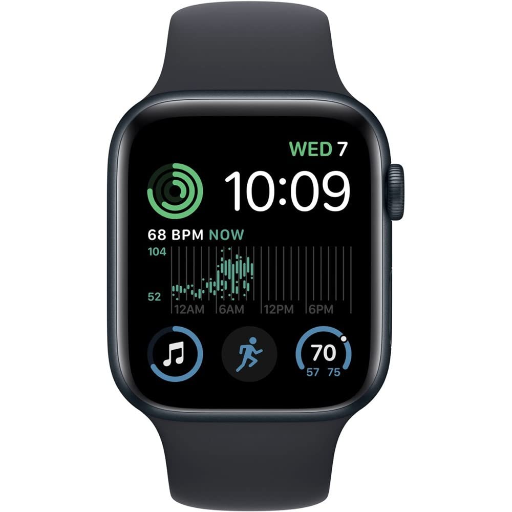 Apple Watch SE 2nd Generation (GPS+Cellular) 44mm Aluminum Case with Midnight Sport Band - M/L - Image 2
