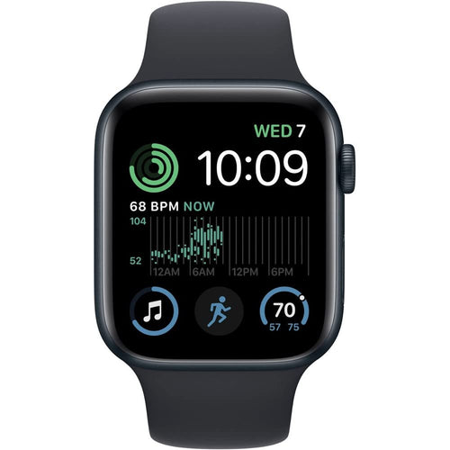 Apple Watch SE 2nd Generation (GPS+Cellular) 44mm Aluminum Case with Midnight Sport Band - M/L - Image 2