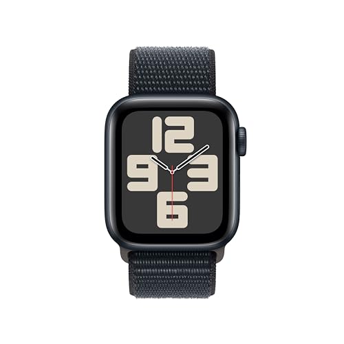 Apple Watch SE 2nd Generation (GPS + Cellular) 40mm Midnight Aluminum Case with Midnight Sport Loop - MRGD3LL/A - Image 2