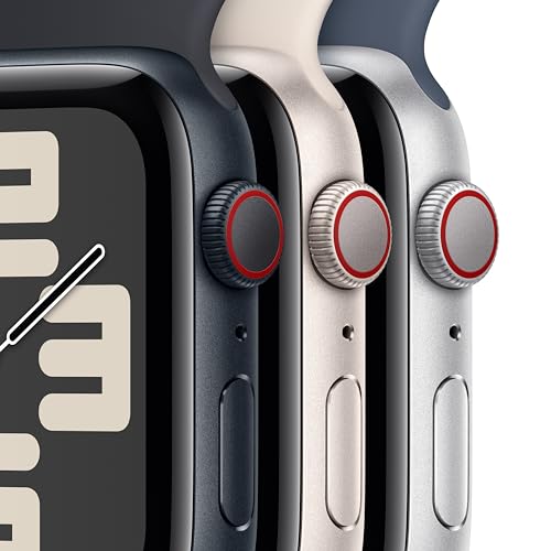 Apple Watch SE 2nd Generation (GPS + Cellular) 40mm Midnight Aluminum Case with Midnight Sport Loop - MRGD3LL/A - Image 3