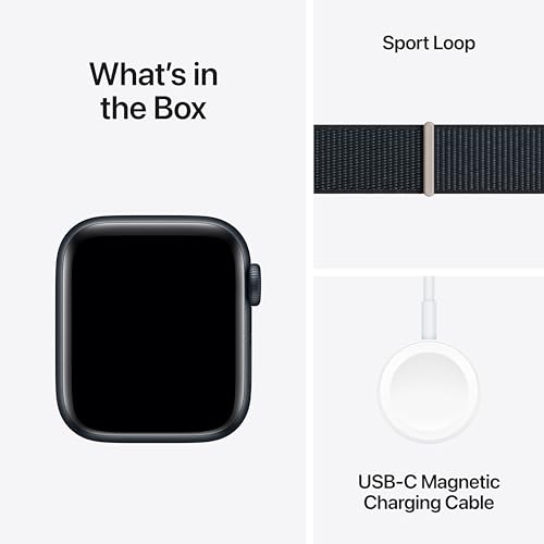 Apple Watch SE 2nd Generation (GPS + Cellular) 40mm Midnight Aluminum Case with Midnight Sport Loop - MRGD3LL/A - Image 6