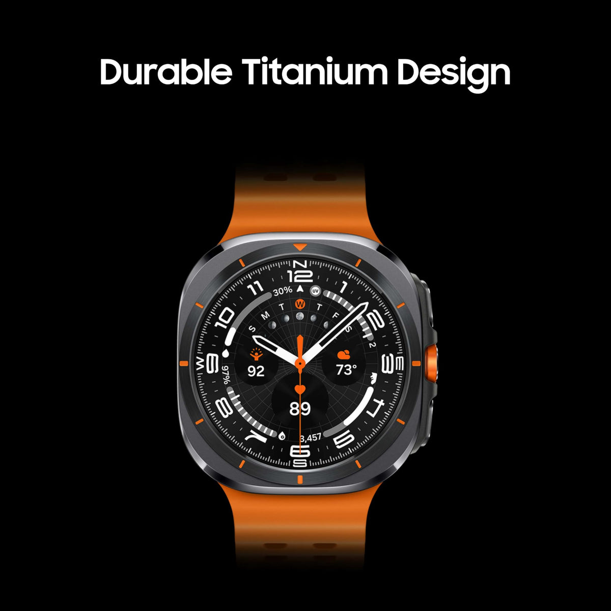 Samsung Galaxy Watch Ultra 47mm LTE - Titanium Orange Marine Band (Gray) - SM-L705UDAAXAA - Image 4