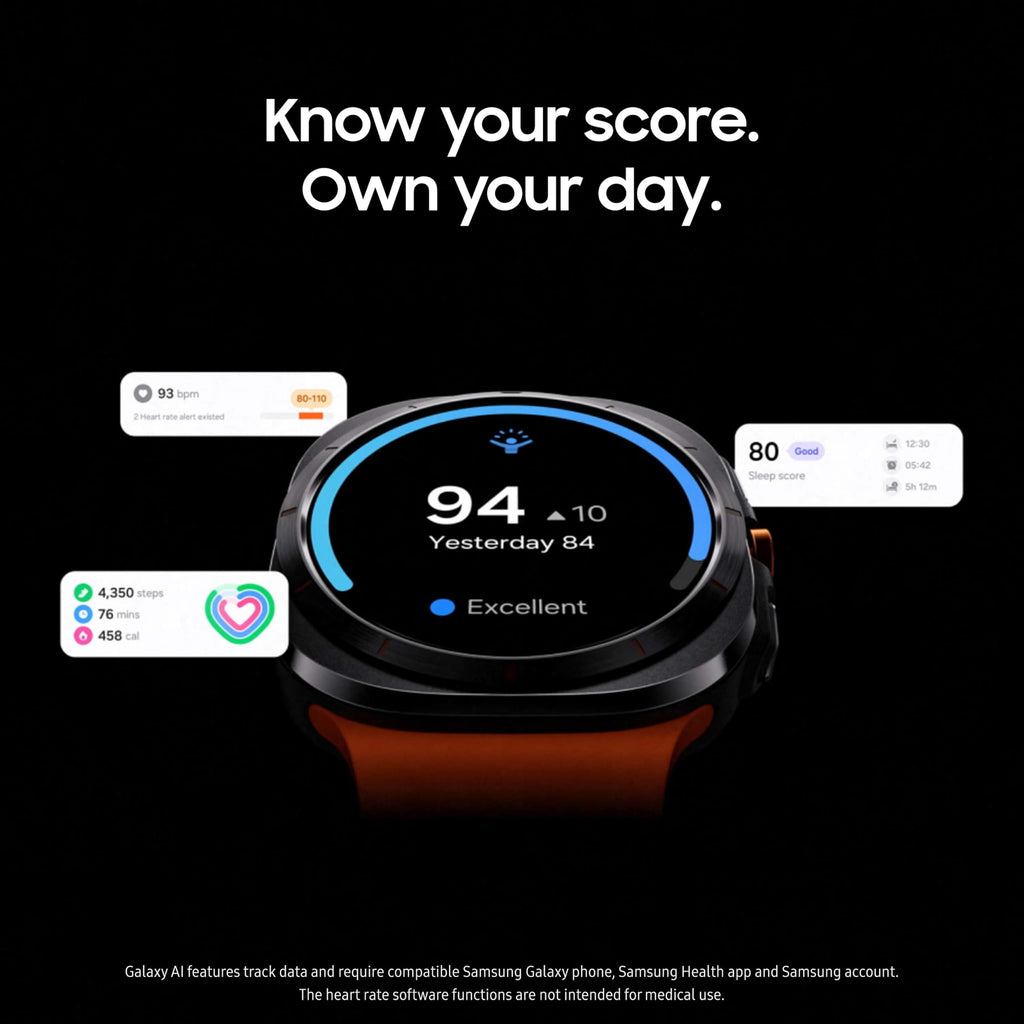 Samsung Galaxy Watch Ultra 47mm LTE - Titanium Orange Marine Band (Gray) - SM-L705UDAAXAA - Image 5