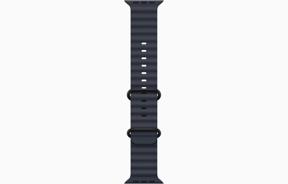 Apple Watch Ultra 2 (GPS+Cellular) 49mm Titanium Case with Black Ocean Band - Black - Image 4