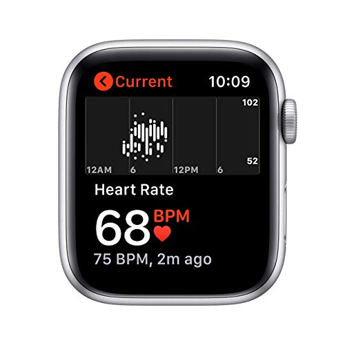 Apple Watch SE (GPS) 44mm Silver Aluminum Case with White Sport Band - MYDQ2LL/A - Image 4