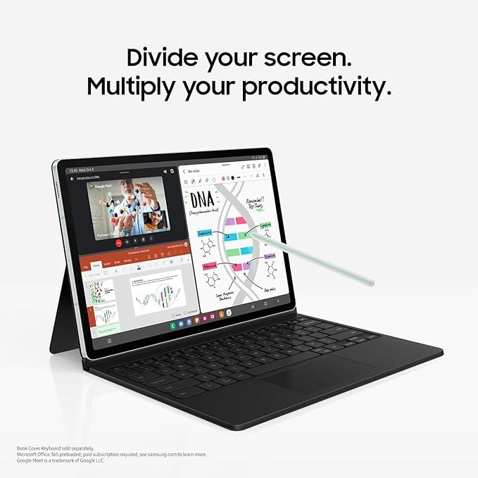 Samsung - Galaxy Tab S9 FE+ - 12.4 128GB - Wi-Fi - w/ S-Pen - Silver - SM-X610NZSAXAR - Image 5