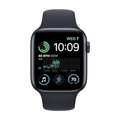 Apple Watch SE 2nd Generation (GPS) 44mm Aluminum Case with Midnight Sport Band - M/L - Midnight - Image 2