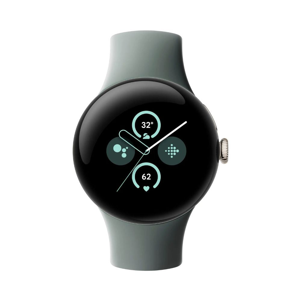 Google Pixel Watch 2 41mm Champagne Gold Smartwatch - LTE - Hazel Active Band - GA05014-US - Image 2