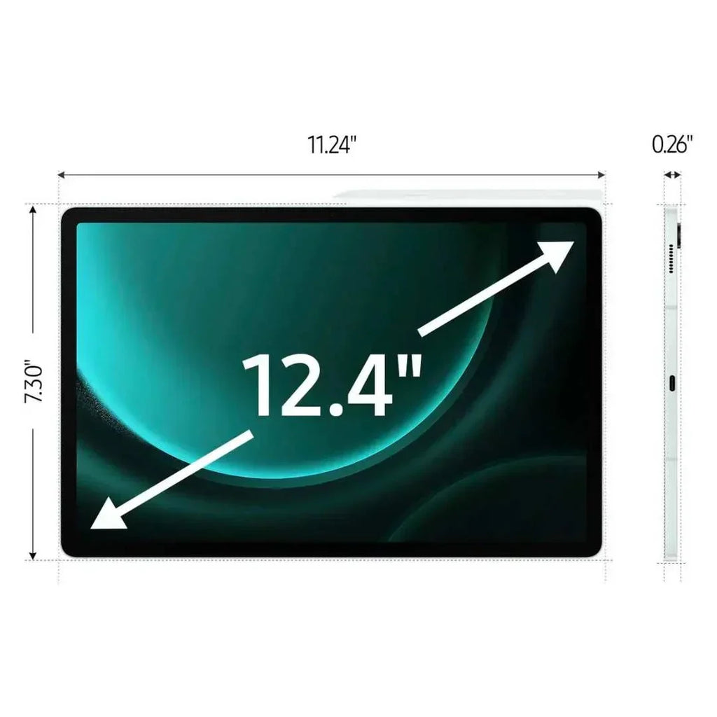 Samsung - Galaxy Tab S9 FE+ - 12.4 128GB - Wi-Fi - with S-Pen - Mint - SM-X610NLGAXAR - Image 2