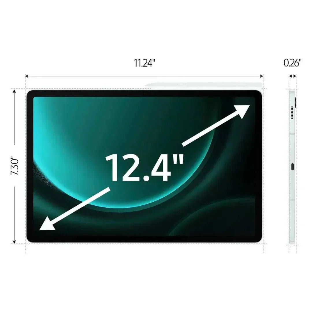 Samsung - Galaxy Tab S9 FE+ - 12.4 128GB - Wi-Fi - with S-Pen - Mint - SM-X610NLGAXAR - Image 2