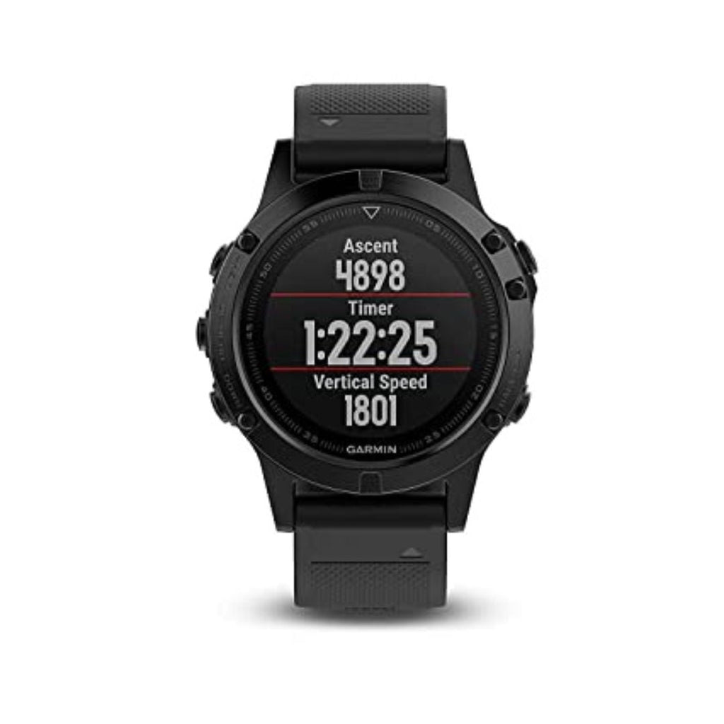 Garmin fēnix 5 Sapphire Smartwatch 47mm Fiber-Reinforced Polymer - Black w/ Black Band - 010-01688-10 - Image 2