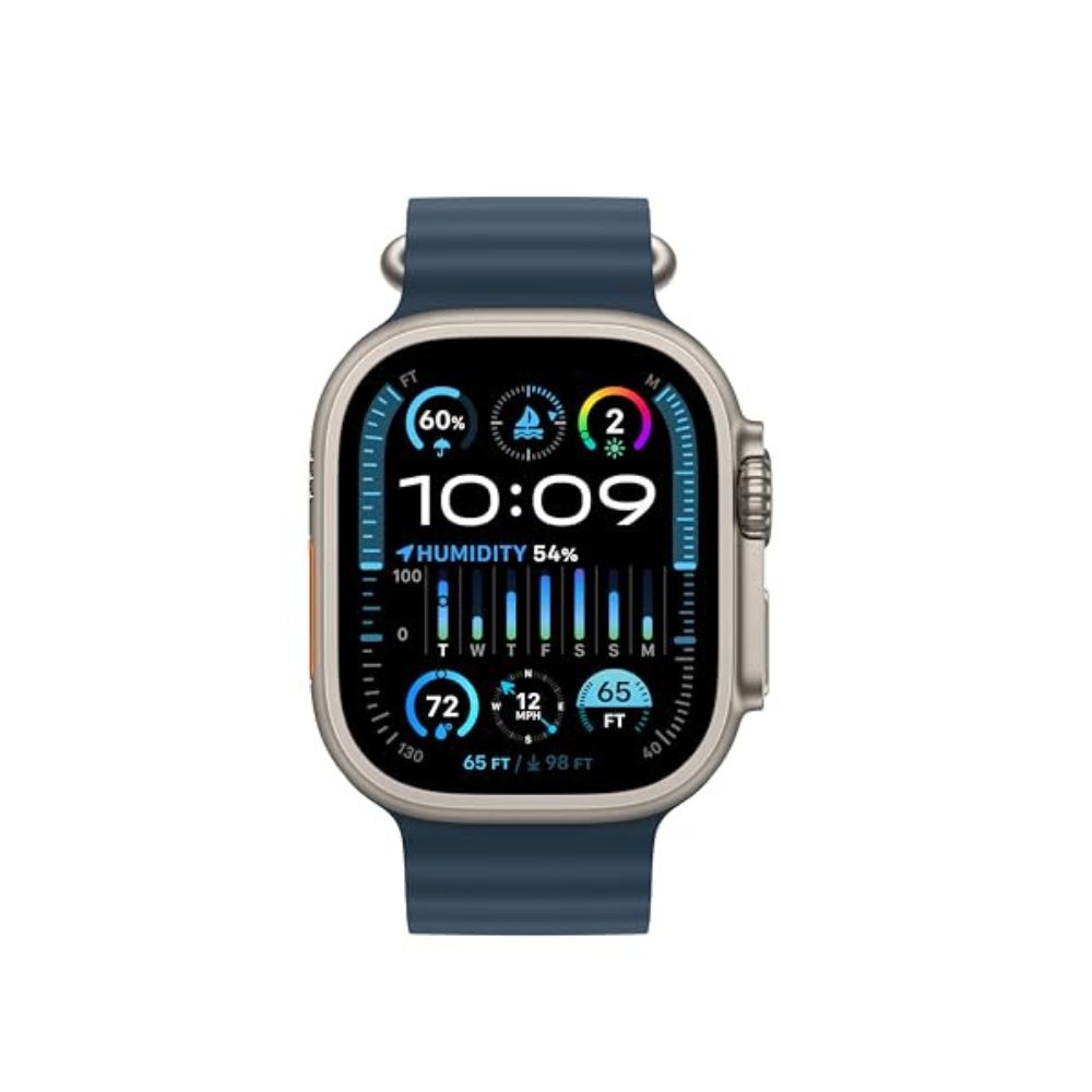 Apple Watch Ultra 2 GPS + Cellular 49mm Titanium Case with Blue Ocean Band - MREG3LW/A - Image 2
