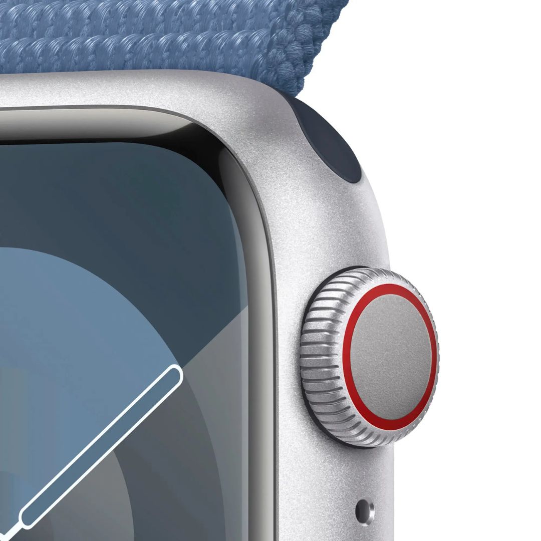 Apple Watch Series 9 (GPS+Cell) 41mm Aluminum Case w/ Winter Blue Sport Loop - MRHX3LW/A - No blood oxygen - Image 3