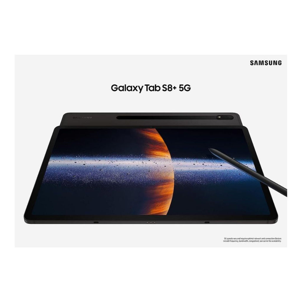 AT&T Samsung Galaxy Tab S8+ 5G - 128GB - Graphite - SM-X808UZAAATT - Image 2