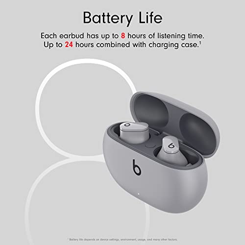 Beats Studio Buds Noise-Canceling True Wireless In-Ear Headphones - Moon Gray - MMT93LL/A - Image 4