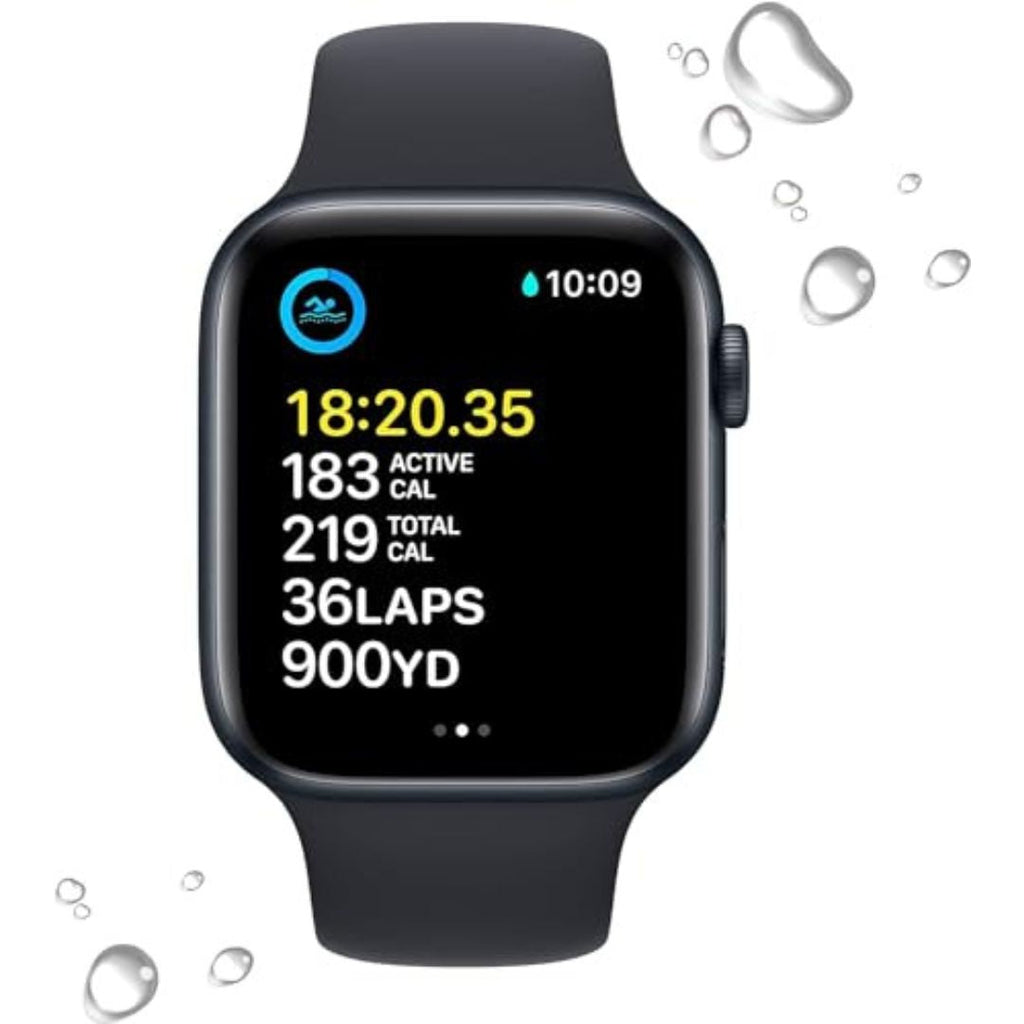 Apple Watch SE 2nd Generation (GPS) 44mm Aluminum Case with Midnight Sport Band - M/L - Midnight - Image 3