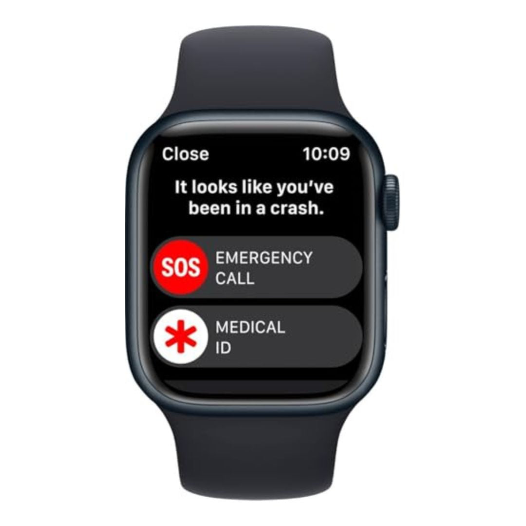 Apple Watch Series 8 [GPS, 41mm] - Midnight Aluminum Case with Midnight Sport Band, M/L - Image 4