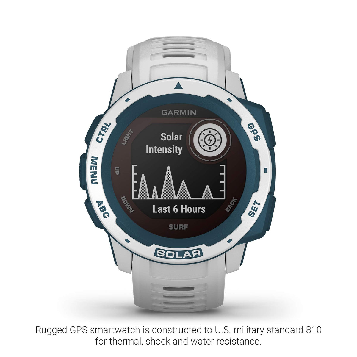 Garmin Instinct Solar Surf Edition GPS Smartwatch (Cloudbreak) - 010-02293-18 - Image 2