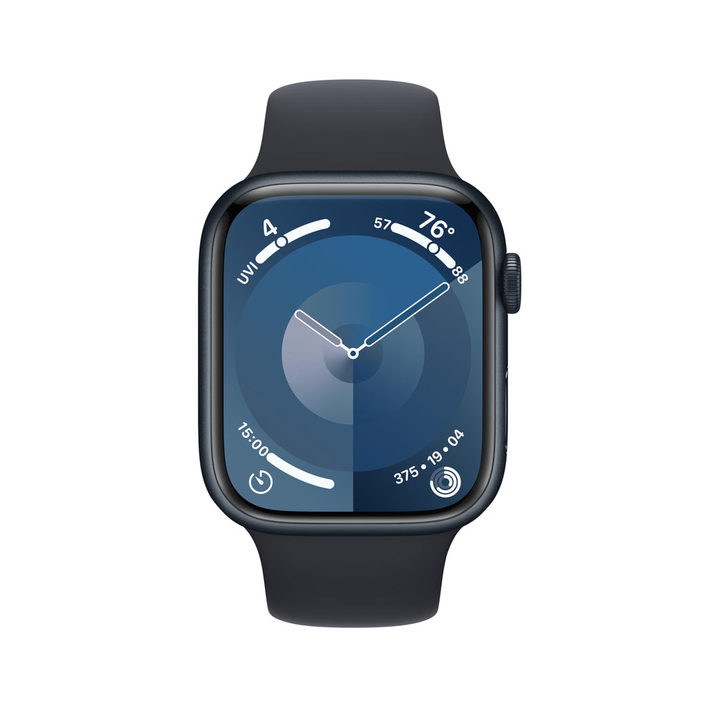 Apple Watch Series 9 GPS 45mm Midnight Aluminum Case with Midnight Sport Band - S/M - MR993LW/A - Image 2