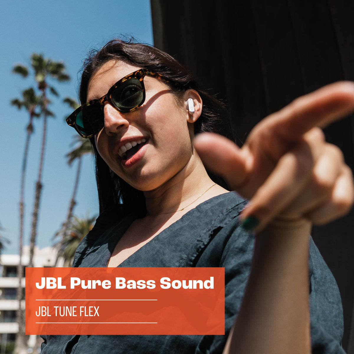 JBL Tune Flex True Wireless Noise Cancelling Earbuds - Black - JBLTFLEXBLKAM - Image 7