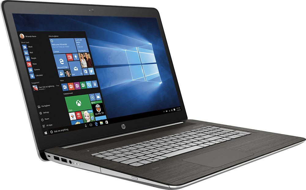 HP ENVY 17.3" Touch-Screen - i7-5500U - 16GB RAM - GeForce 940M - 1TB HDD - Linear Carbon/Natural Silver - Image 2