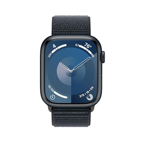 Apple Watch Series 9 (GPS) 45mm Midnight Aluminum Case with Midnight Sport Loop - Adj - MR9C3LW/A - Image 2