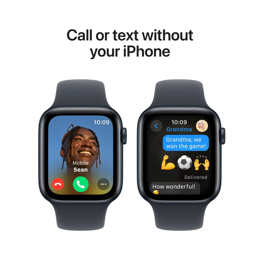 Apple Watch SE 2nd Generation (GPS) 44mm Aluminum Case with Midnight Sport Band - M/L - Midnight - Image 4