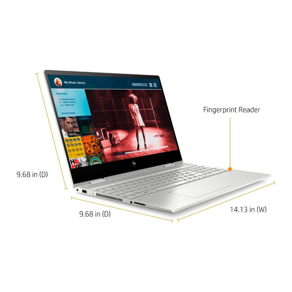HP ENVY x360 2-in-1 15.6" Touch-Screen Laptop - Intel Core i5-10210U - 8GB RAM - 256GB SSD + 16GB Optane - Silver - Image 4