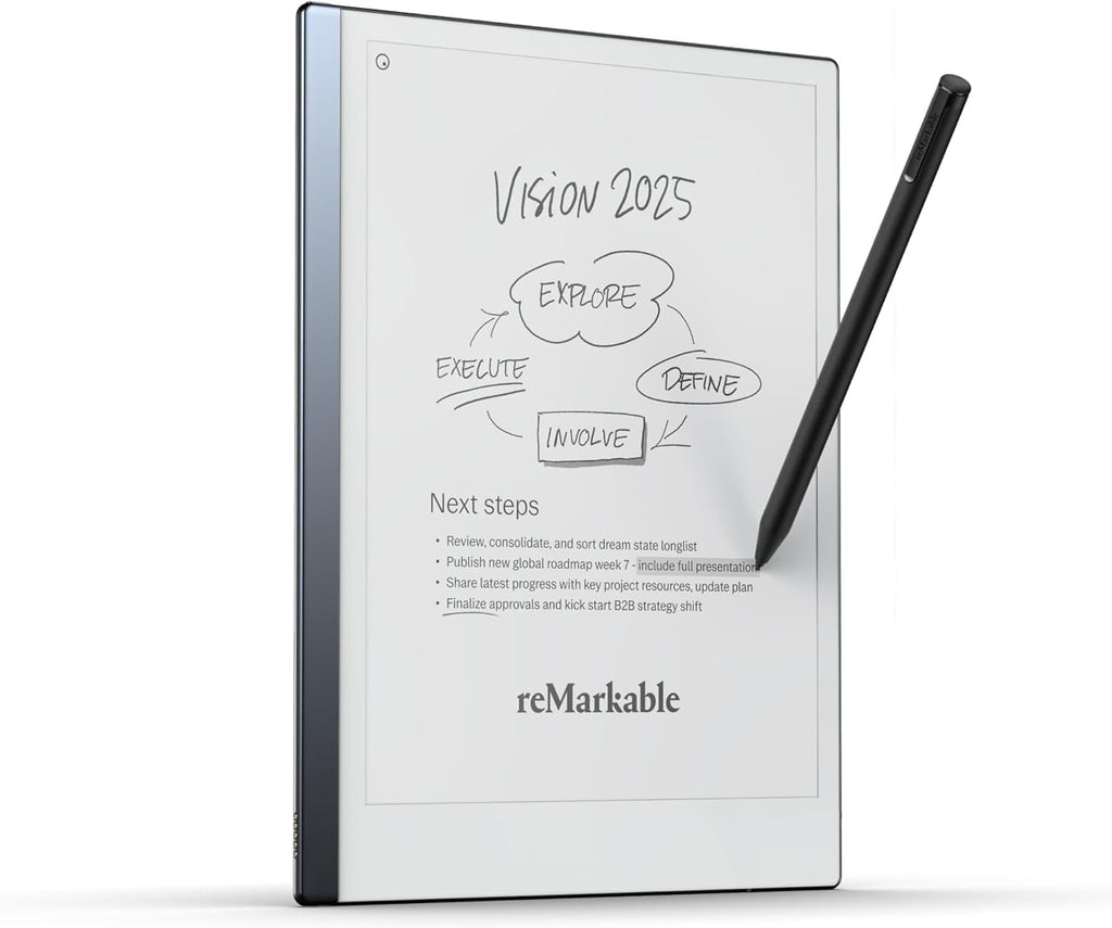 reMarkable 2 - 10.3 Paper Tablet with Black Marker Plus and Premium Leather Book Folio - Brown - Image 3