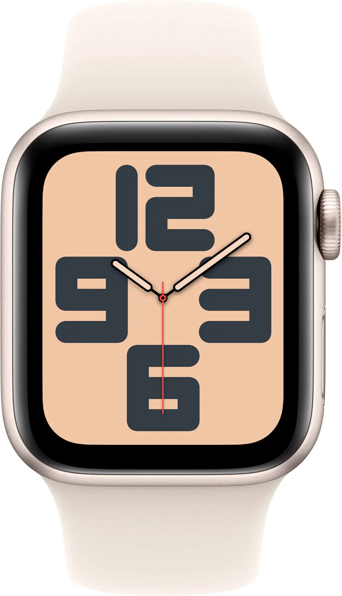 Apple Watch SE 2nd Gen (GPS+Cellular) 40mm Aluminum Case with Starlight Sport Band - S/M - Image 2