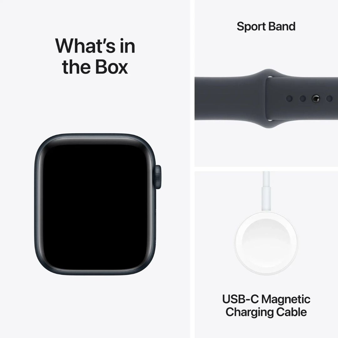 Apple Watch SE 2nd Generation (GPS) 44mm Aluminum Case with Midnight Sport Band - M/L - Midnight - Image 5