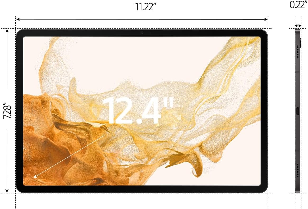Spectrum Samsung Galaxy Tab S8+ 5G – 12.4" – 128GB – Graphite – SM-X808UZAACHA - Image 2